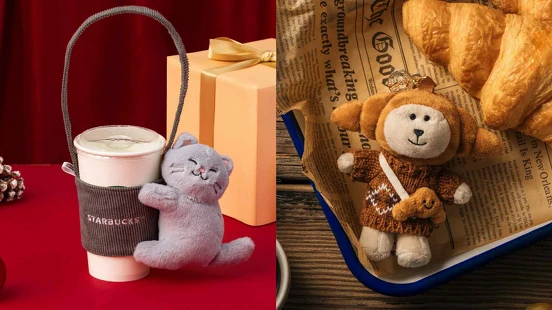 【Threads上紅什麼】星巴克「抱抱灰貓咪單杯提袋」、可頌造型熊寶寶超萌上市！