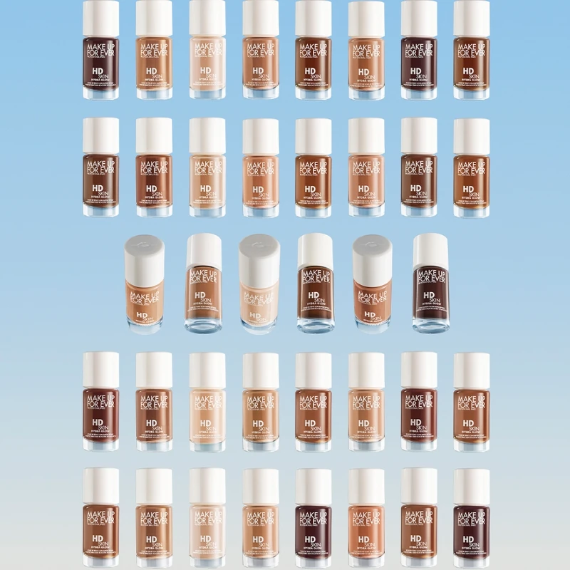 MAKE UP FOR EVER HD SKIN粉無痕活潤精華粉底液由全球彩妝師共同研發16款精選亞洲膚色。