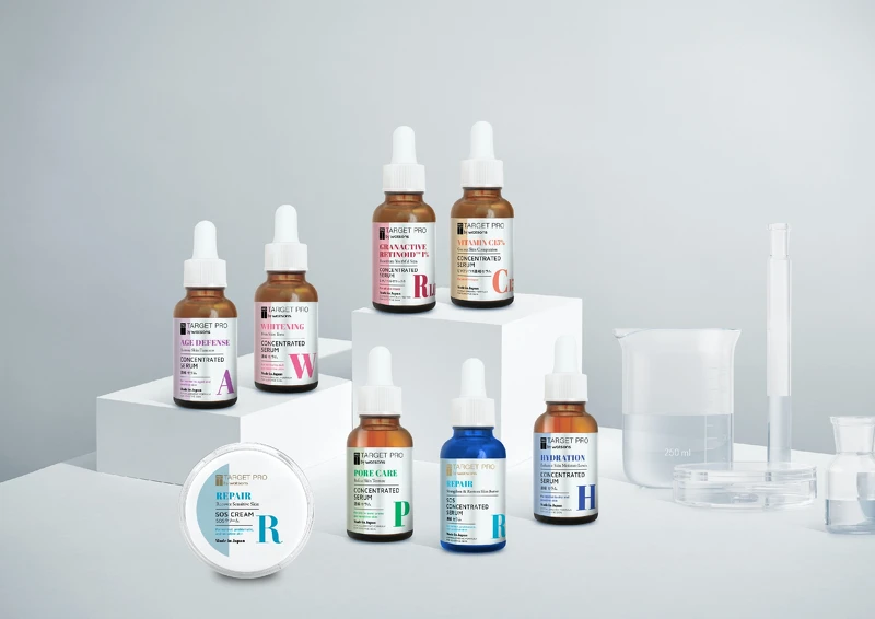 屈臣氏Target Pro by Watsons肌膚專研安瓶精華系列。 屈臣氏Target Pro by Watsons肌膚專研安瓶精華系列。
