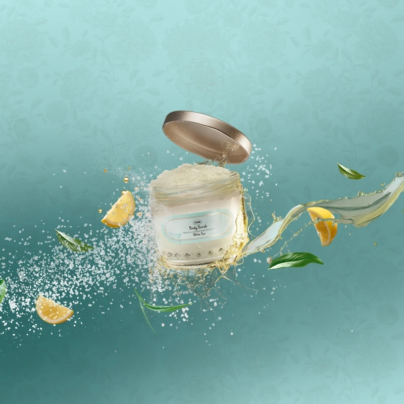 Sabon白茶身體磨砂膏320g，NT1,480、600g，NT2,080