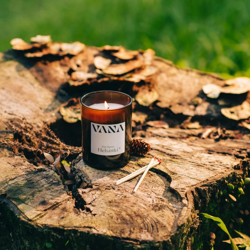 VANA Helsinki赫爾辛基香氛蠟燭情境圖。