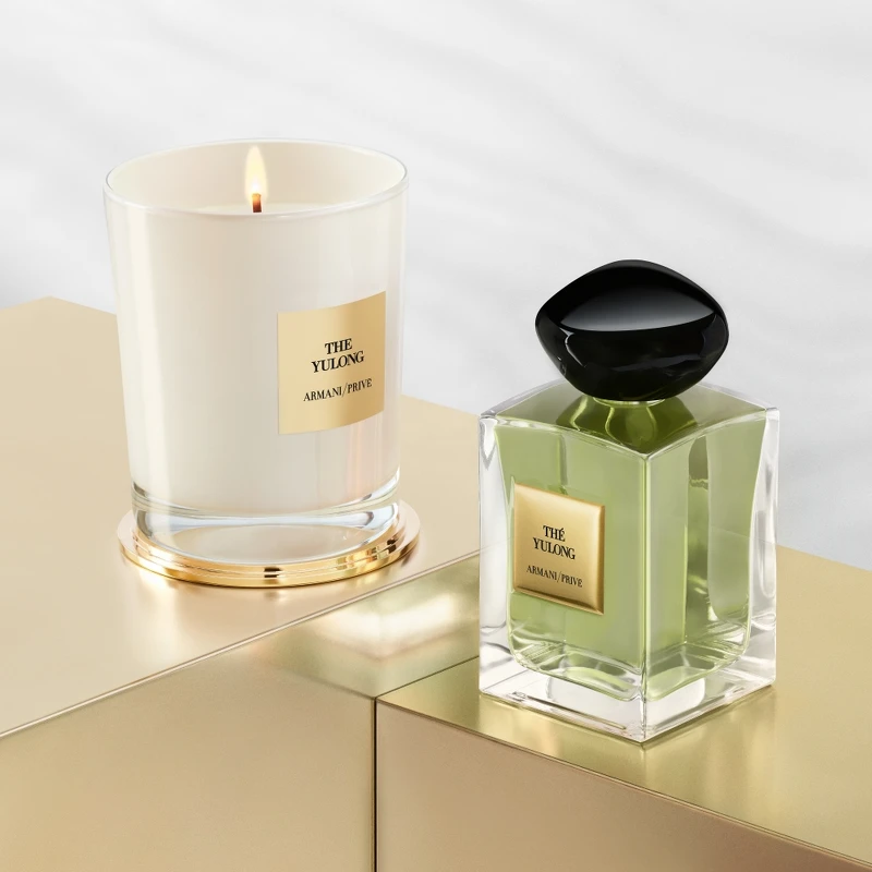 亞曼尼ARMANI/PRIVÉ高級訂製淡香水花園系列-香格里拉茶園香氛蠟燭175g，NT3,500
