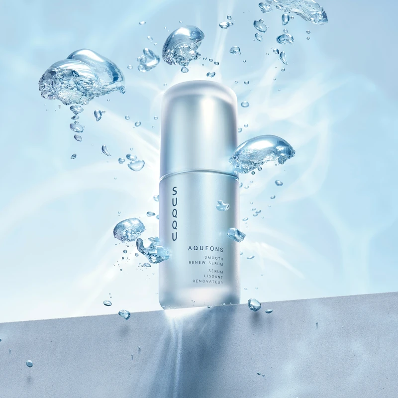 SUQQU水妍亮采柔緻活膚精華主視覺。 SUQQU水妍亮采柔緻活膚精華主視覺。