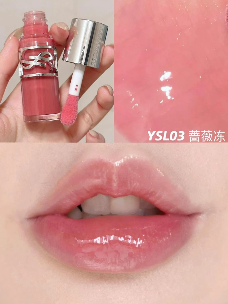 YSL情挑誘光嫩唇凍(#3溫柔薔薇)，NT1,650(Photo/小紅書@Jerrain)