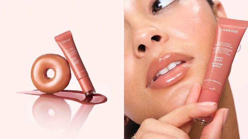 LANEIGE蘭芝甜甜圈澎潤水唇釉(#楓糖紅棕MAPLE GLAZE)12g，NT650