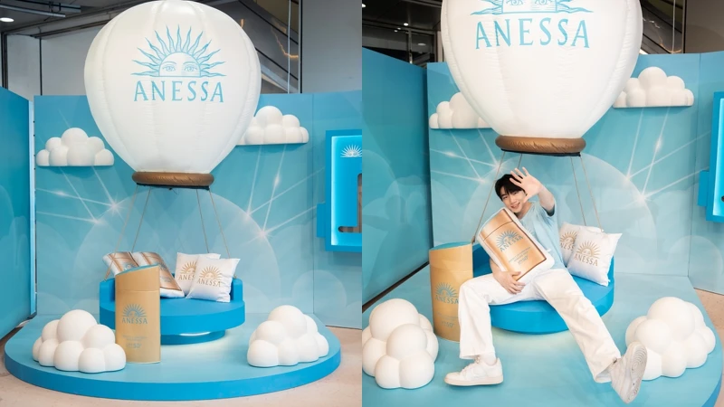 安耐曬把海灘俱樂部搬到都市裡。 安耐曬把海灘俱樂部搬到都市裡。