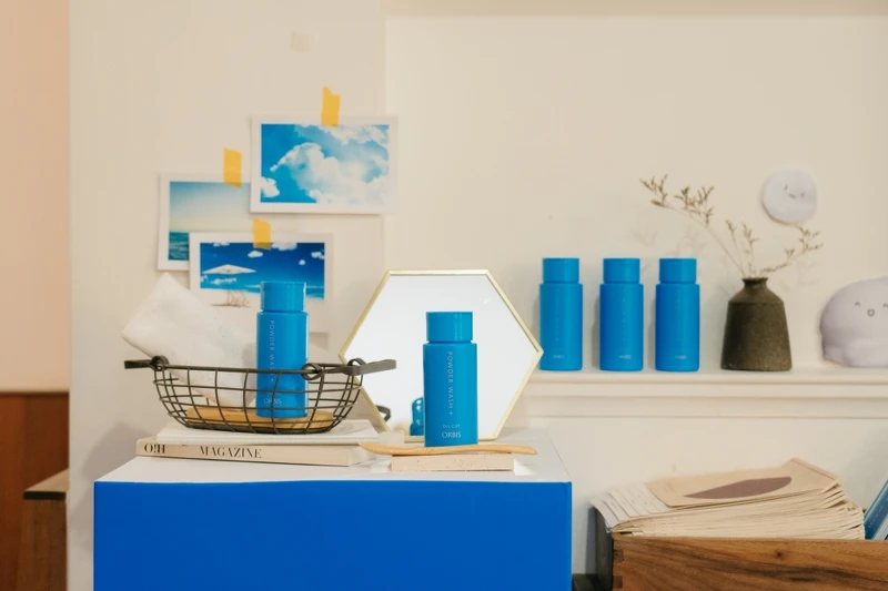 ORBIS雙重酵素潔顏粉X赤峰街名店Waku Waku Pasta期間限定,店內的展示區。 ORBIS雙重酵素潔顏粉X赤峰街名店Waku Waku Pasta期間限定,店內的展示區。