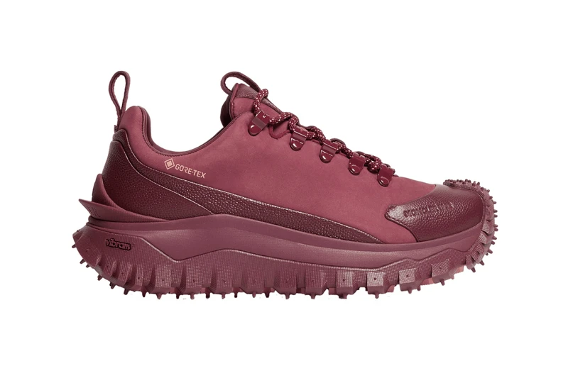 Moncler Trailgrip Apex2 GTX 戶外機能鞋款，結合魚子醬紋理皮革