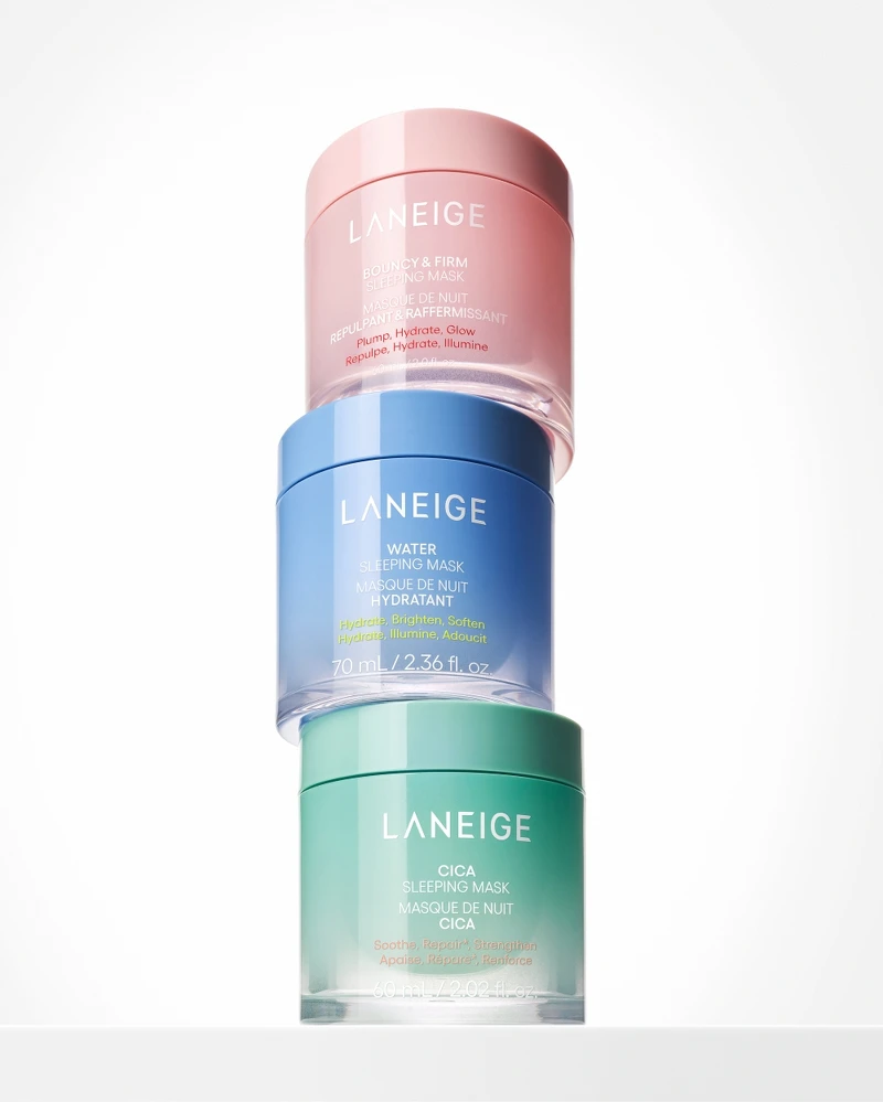 LANEIGE蘭芝睡美人晚安面膜系列。