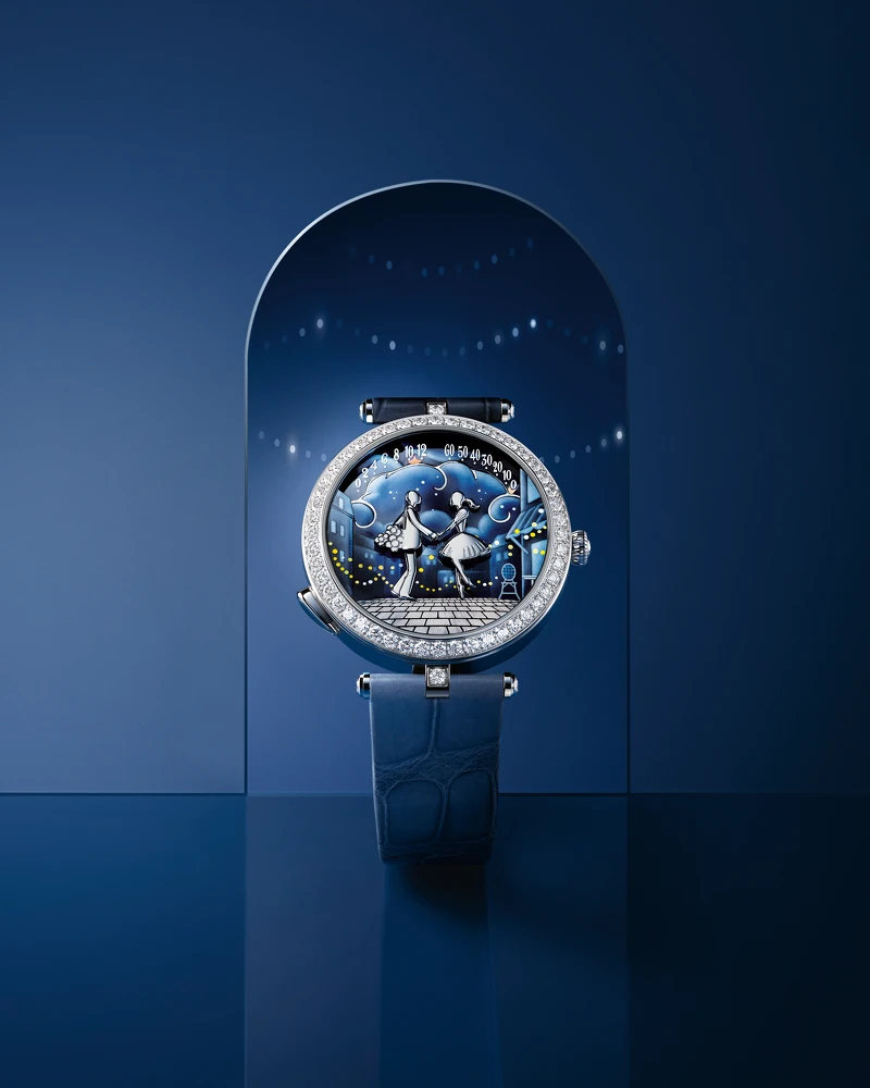 Lady Arpels Bal des Amoureux Automate腕錶。 Lady Arpels Bal des Amoureux Automate腕錶。