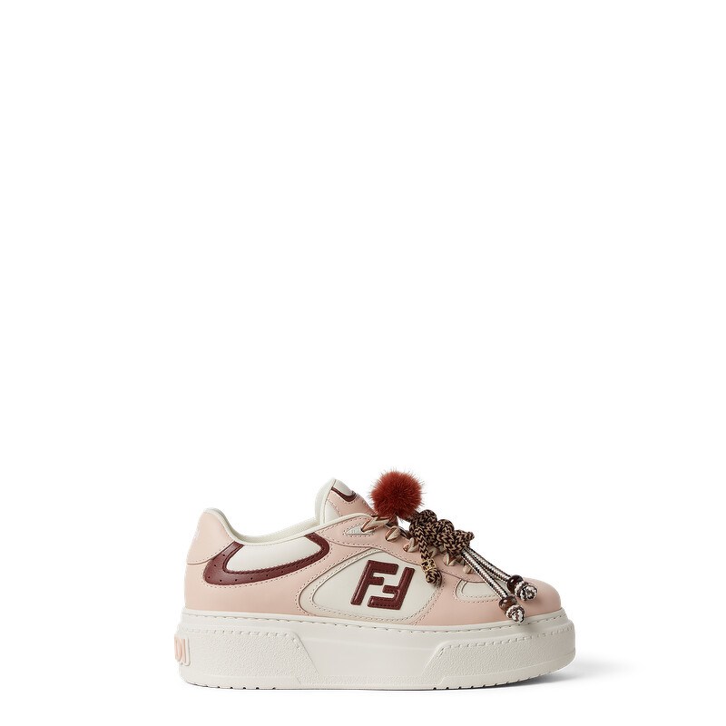 Fendi Match 粉色皮革運動鞋,NT$ 47,500