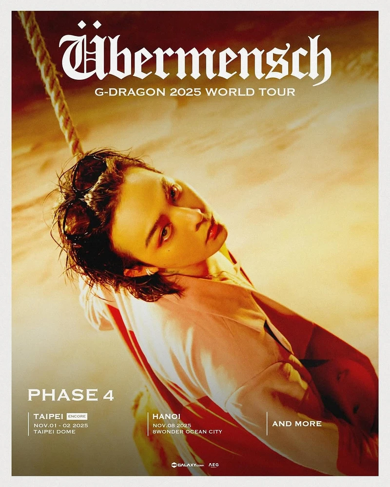 GD將在11月台北大巨蛋開唱 Photo / Instagram@fanplusonedotcom GD將在11月台北大巨蛋開唱 Photo / Instagram@fanplusonedotcom