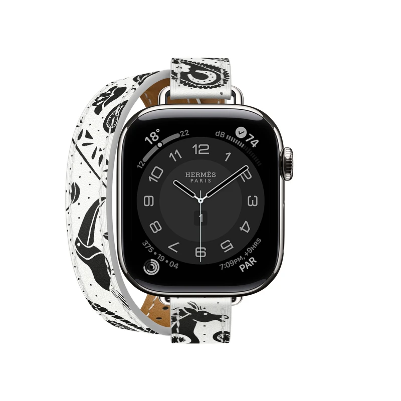 Apple Watch Hermès Series 11 推出 Animaux Bandana 動物絲巾錶帶款