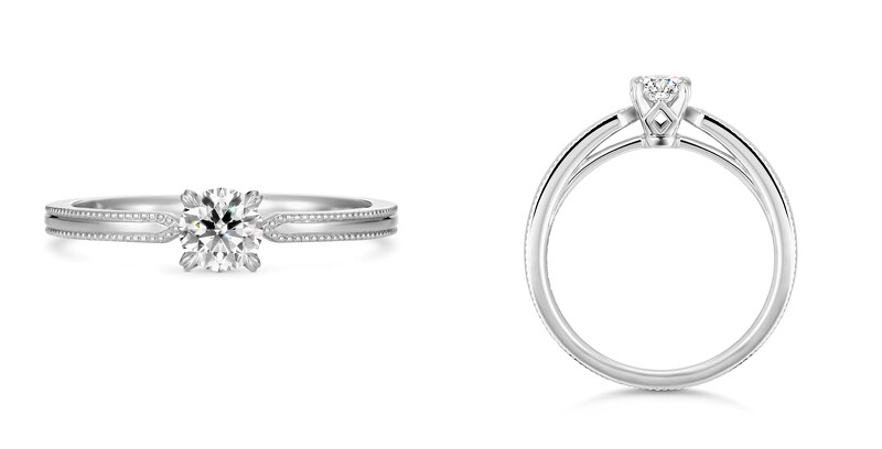 圖說:Celestelle訂婚戒指,鉑金及鑽石 圖說:Celestelle訂婚戒指,鉑金及鑽石