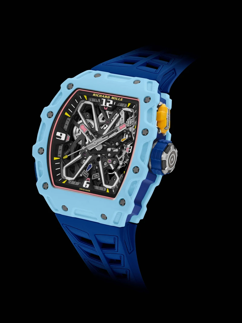 RM 35-03淡藍色Quartz TPT®石英纖維錶殼