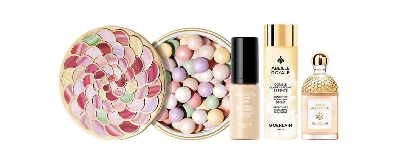 組合包含:幻彩流星蜜粉球02冷白皙(正品)、提洛可持妝輕粉底柔光版5ml、花草水語晨霧玫瑰淡香水7.5ml、皇家蜂王乳淨亮精華水15ml。 組合包含:幻彩流星蜜粉球02冷白皙(正品)、提洛可持妝輕粉底柔光版5ml、花草水語晨霧玫瑰淡香水7.5ml、皇家蜂王乳淨亮精華水15ml。