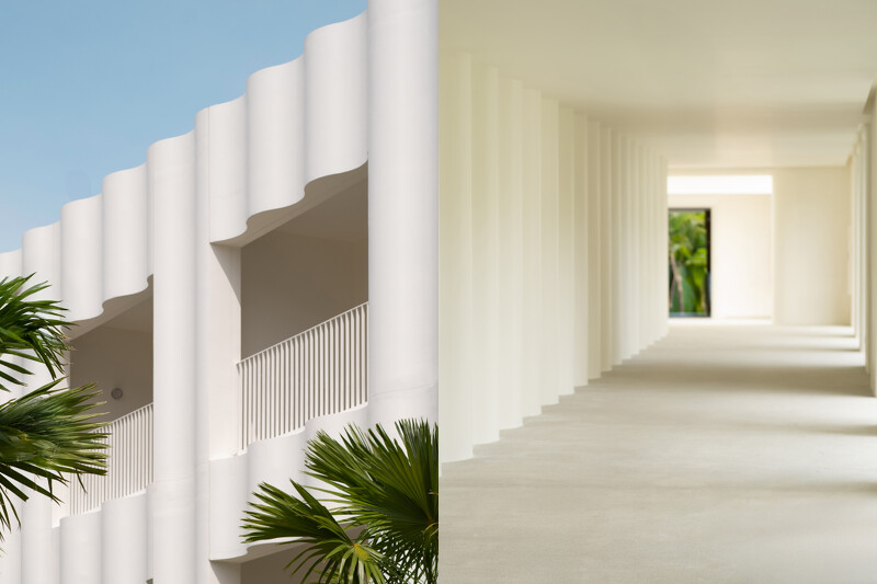 整個建築都可看到曲線與光影合奏的畫面。 整個建築都可看到曲線與光影合奏的畫面。