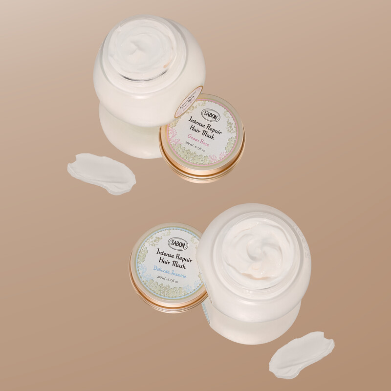 SABON三效修護煥髮膜(茉莉花語、綠玫瑰)200ml，NT1,780