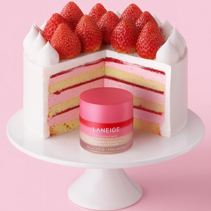 LANEIGE蘭芝睡美人極萃滋養晚安唇膜(#草莓奶油蛋糕)20g，NT730
