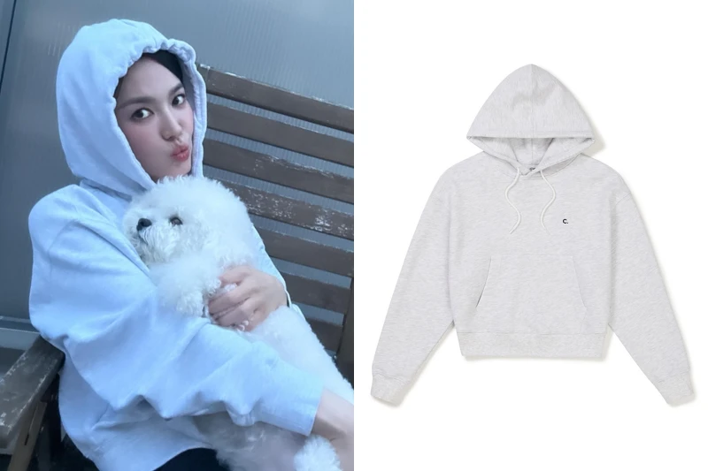 Clove灰色連帽上衣 韓幣118,000(約台幣2,548) Clove灰色連帽上衣 韓幣118,000(約台幣2,548)