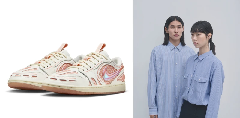 微風松高限量上市：JORDAN WMN AIR JORDAN 1 MM LOW V3 ，鞋款推薦價NT4,500元。微風松高新品上市：MUJI 府綢標準領襯衫，推薦價NT1,390元