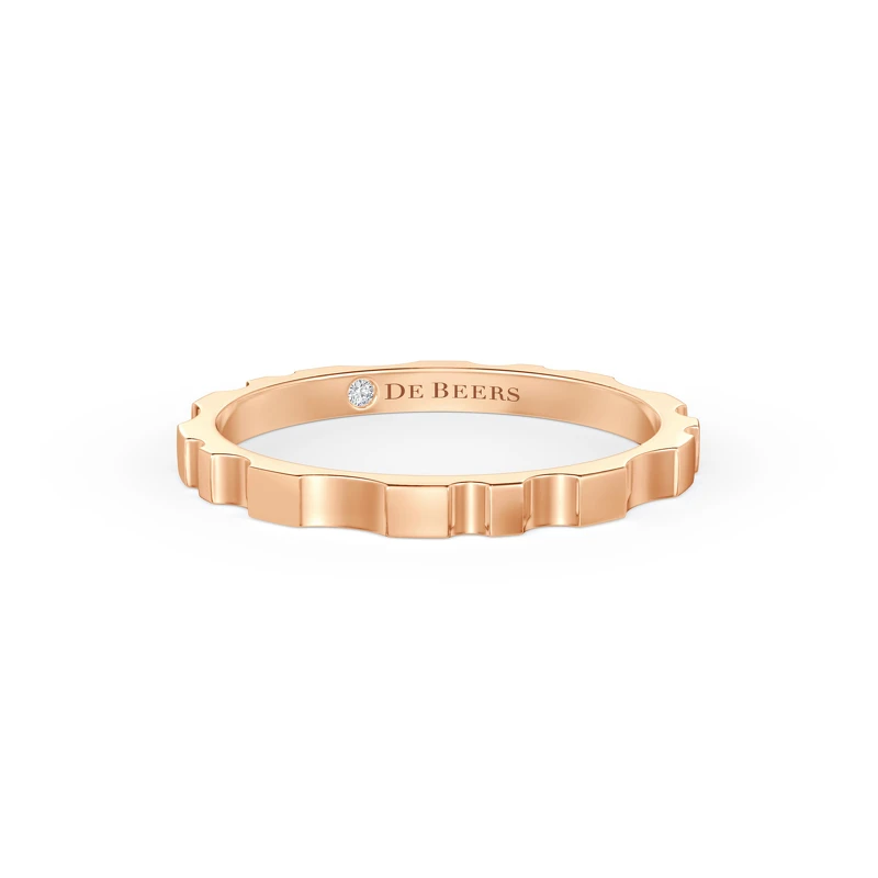 De Beers RVL 18K玫瑰金戒指(1.8mm) NT$ 25,000