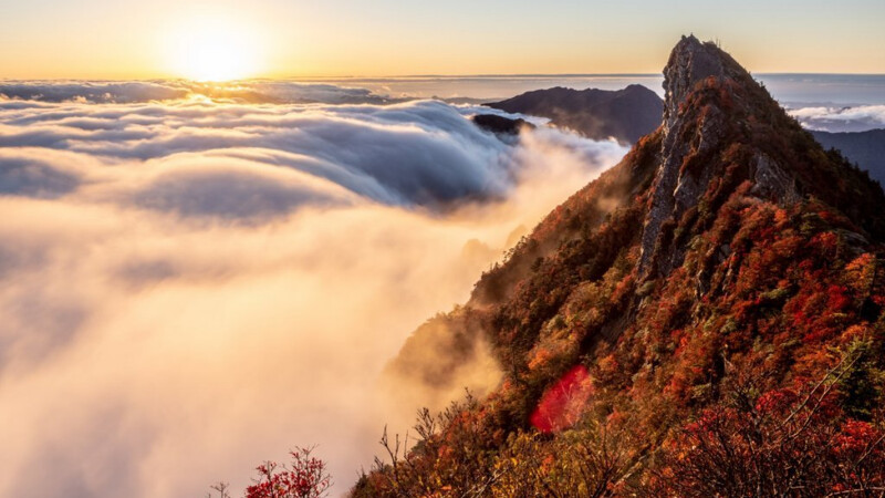 愛媛縣石鎚山。Photo／四國觀光官網(wǎng)