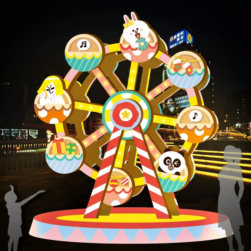2025新北耶誕城 LINE FRIENDS 歡樂摩天輪 2025新北耶誕城 LINE FRIENDS 歡樂摩天輪