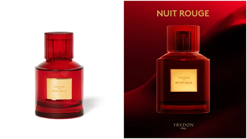 TRUDON 紅色夜宴Mystique 魅影香精100ml ,NT10,880/15m,NT2,200/三款香氛 3×15ml盒,NT 5,980。 TRUDON 紅色夜宴Mystique 魅影香精100ml ,NT10,880/15m,NT2,200/三款香氛 3×15ml盒,NT 5,980。