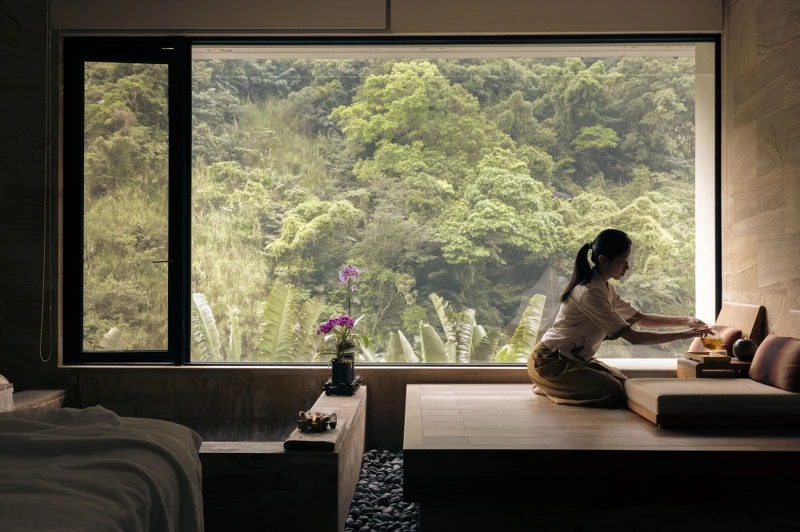 馥蘭朵烏來的Dasha SPA,部分房型中附上泡湯池,還可以邊看著山景做SPA,非常享受。 馥蘭朵烏來的Dasha SPA,部分房型中附上泡湯池,還可以邊看著山景做SPA,非常享受。