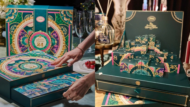 SABON 2025流光夜宴倒數月曆。 SABON 2025流光夜宴倒數月曆。