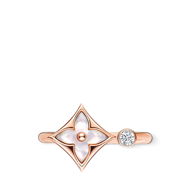 Color Blossom 戒指 - 玫瑰K金配白色珍珠母貝及鑽石 92,500
