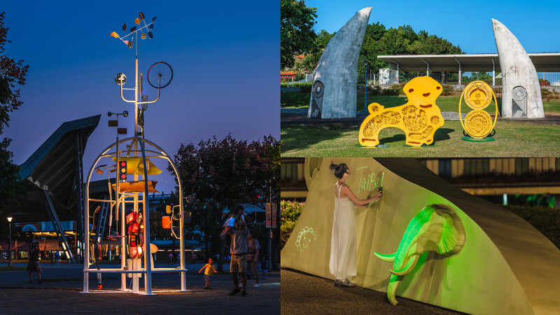 2025白晝之夜靜態作品：《快樂天堂》、《貝貝與他的工具》、《記憶的殘響》