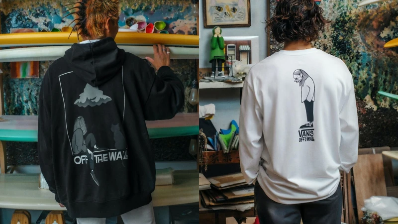 Vans x Yusuke Hanai 連帽大學T NT.2980 / 長袖T恤 NT.1680 Vans x Yusuke Hanai 連帽大學T NT.2980 / 長袖T恤 NT.1680