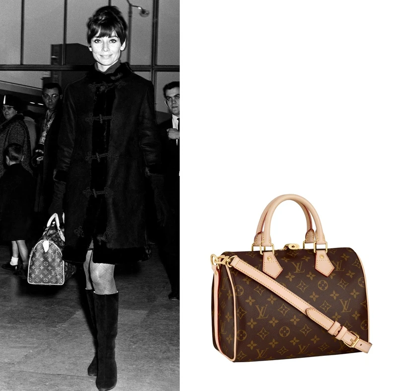 自奧黛莉赫本(Audrey Hepburn) 拎著第一個Speedy 25提袋出境,直至今日,依舊擁有時尚潮流圈的人氣IT BAG代表的經典地位。 自奧黛莉赫本(Audrey Hepburn) 拎著第一個Speedy 25提袋出境,直至今日,依舊擁有時尚潮流圈的人氣IT BAG代表的經典地位。