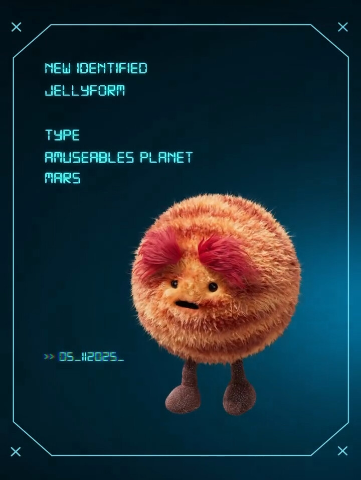 Jellycat首尔限时快闪店的Amuseables Planet Mars(图片来源/Jellycat官网) Jellycat首尔限时快闪店的Amuseables Planet Mars(图片来源/Jellycat官网)