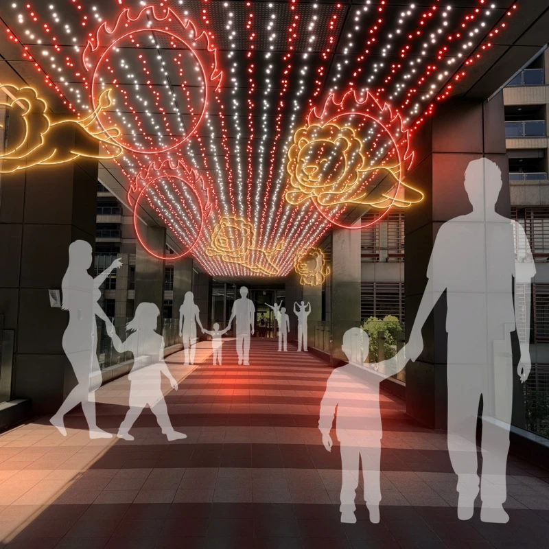 2025新北耶誕城 極限火圈表演 天橋燈飾 2025新北耶誕城 極限火圈表演 天橋燈飾