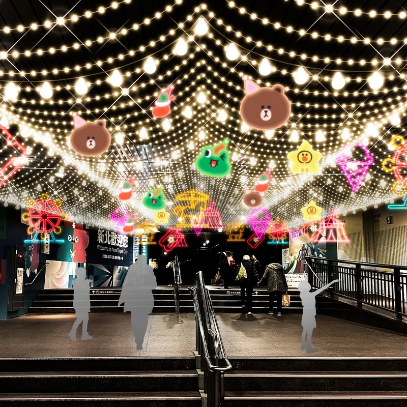 2025新北耶誕城 LINE FRIENDS星光大道 B1連通道 2025新北耶誕城 LINE FRIENDS星光大道 B1連通道