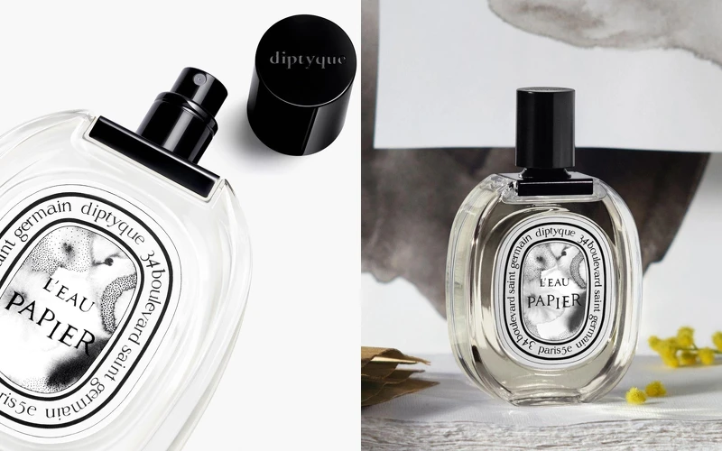 Diptyque L'Eau Papier 紙墨之水淡香水，50ml NT4,000、100ml NT5,500