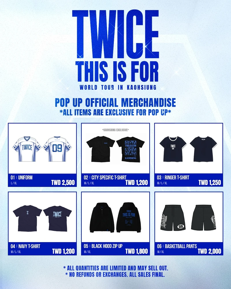 TWICE高雄快閃店週邊 Photo / Live Nation Taiwan理想國