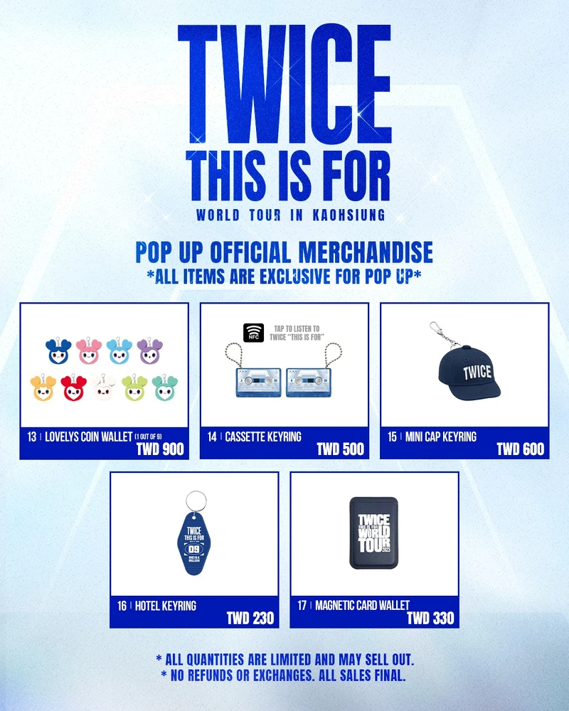 TWICE高雄快閃店週邊 Photo / Live Nation Taiwan理想國