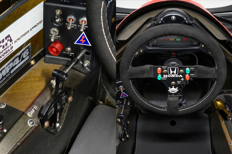 MP4/6 內裝。 MP4/6 內裝。