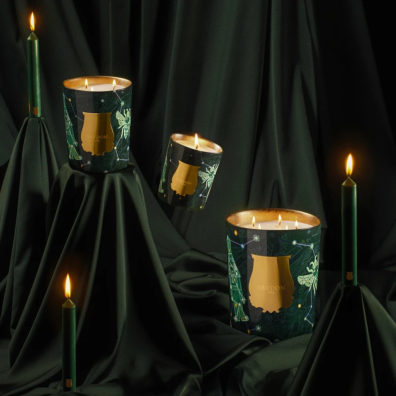 Trudon聖誕限定星界系列FIR冷杉香氛蠟燭270g，NT5,180、800g，NT13,880、2.8kg，NT25,980