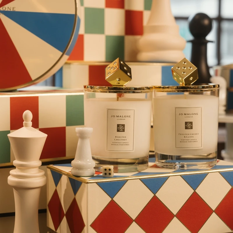 Jo Malone London烤栗與冰霜櫻桃香氛工藝蠟燭雙入組(烤栗香氛工藝蠟燭200g +冰霜櫻桃與丁香香氛工藝蠟燭200g，NT5,500