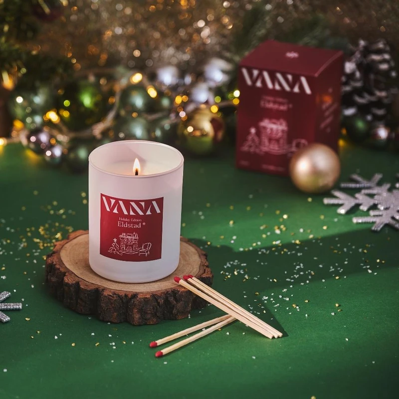 VANA季節限定Eldstad壁爐蠟燭，NT1,180