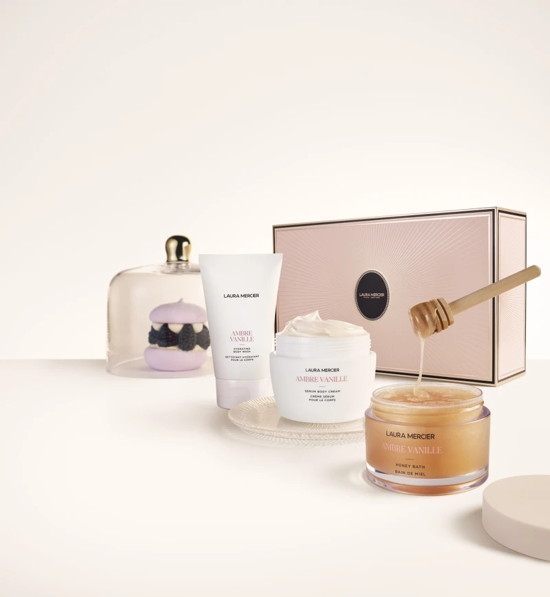 LAURA MERCIER蘿拉蜜思琥珀香草美膚禮盒，NT3,150