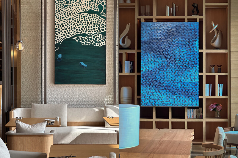 公共區域放置與多與金山風土息息相關的藝術品。 公共區域放置與多與金山風土息息相關的藝術品。