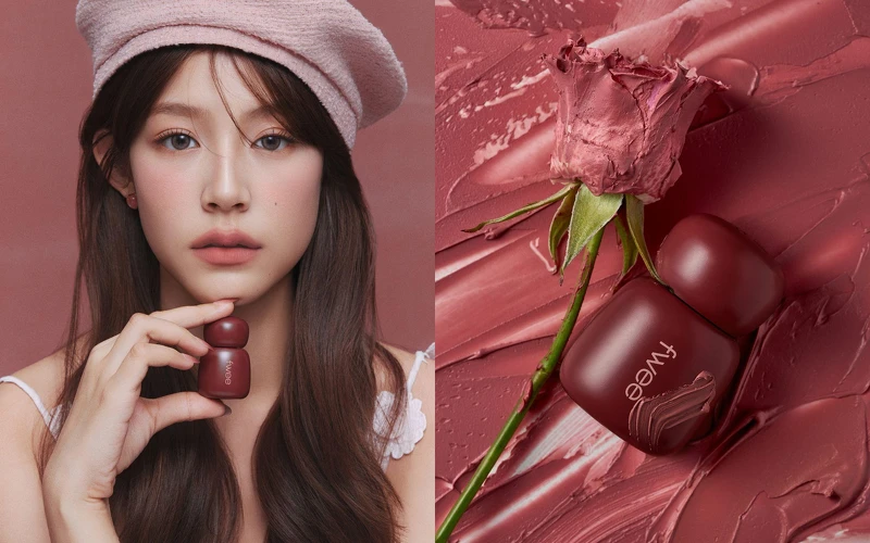 fwee 玫瑰心動鎖色唇露