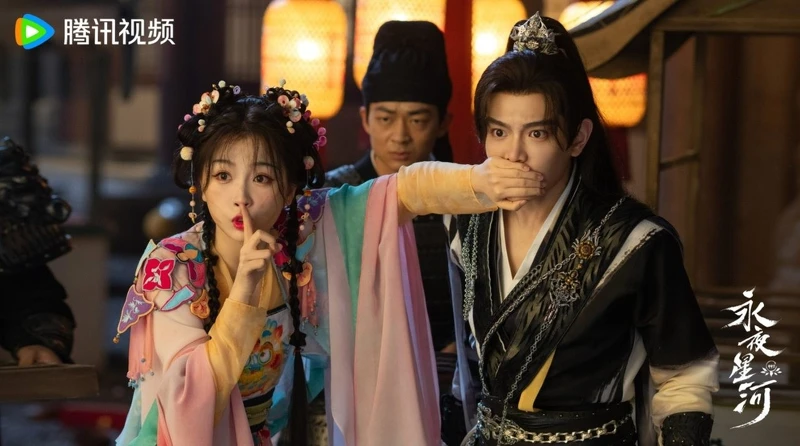 虞書欣、丁禹兮《永夜星河》爆紅成黑馬劇。 虞書欣、丁禹兮《永夜星河》爆紅成黑馬劇。