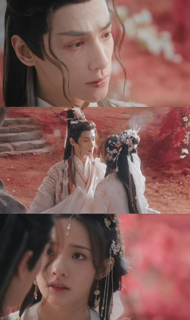 林允與羅雲熙的血吻場面又虐又美。 林允與羅雲熙的血吻場面又虐又美。